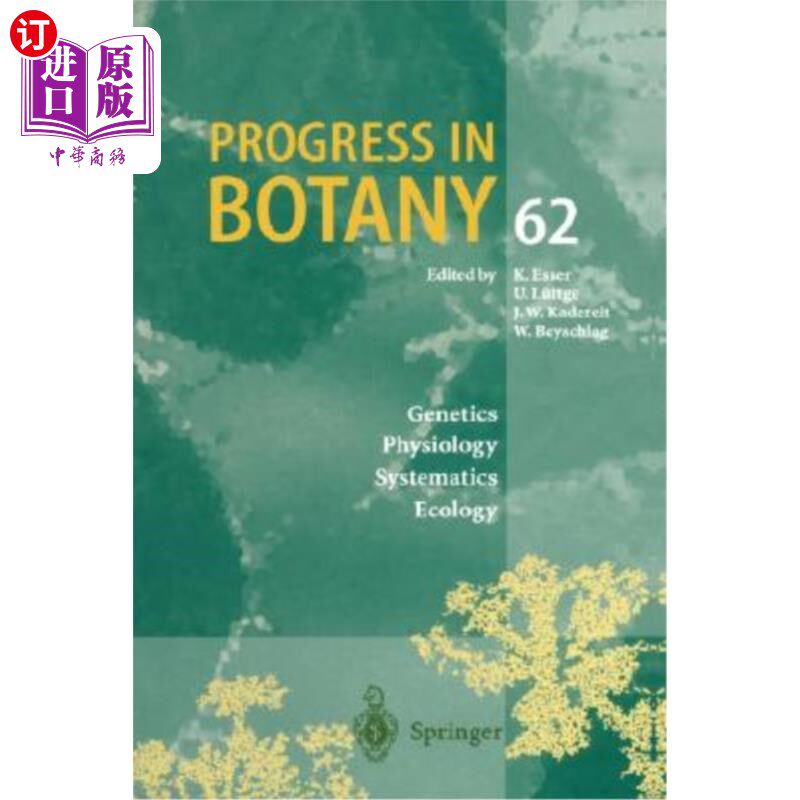 海外直订医药图书Progress in Botany: Genetics Physiology Systematics Ecology 植物学进展：遗传学生理学系统生态学