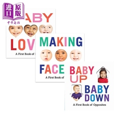 现货 低幼儿童启蒙纸板书3册 a first book 情绪Making faces emotions 宝贝之爱Baby Loves Favorites 英文原版【中商原版】