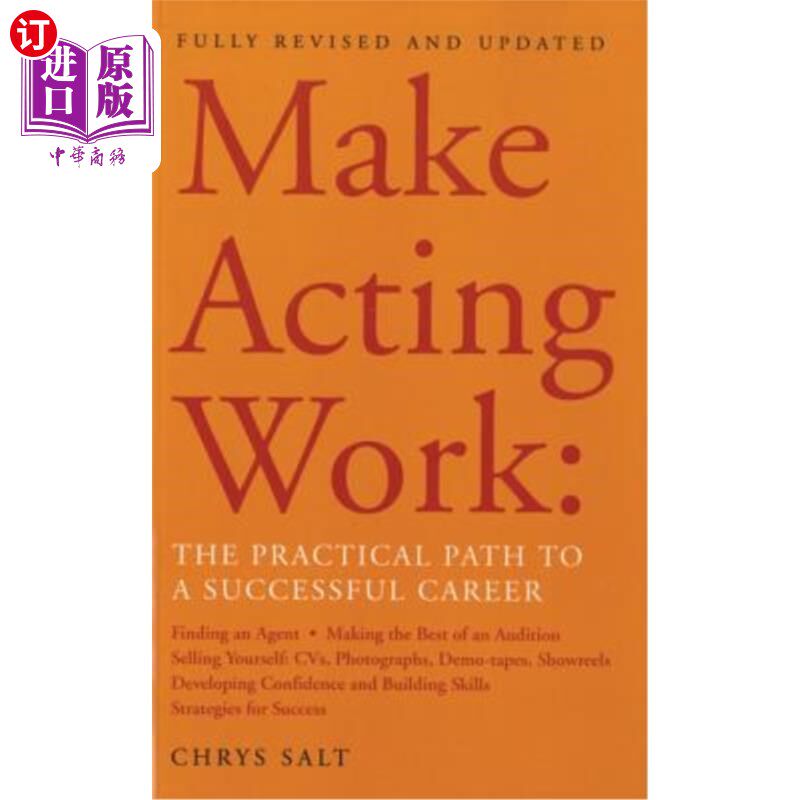 海外直订Make Acting Work 让表演发挥作用