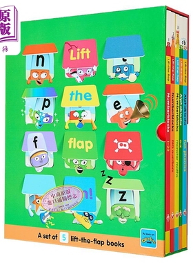 Numberblocks and Alphablocks 5 Book Lift-the-Flap Set 数字积木翻翻故事套装（5册） 英文原版进口 早教认知【中商原版】