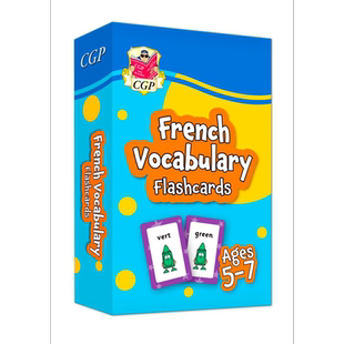 CGP New French Vocabulary Flashcards for Ages 5-7 5-7 岁的法语词汇闪卡 英语原版【中商原版】