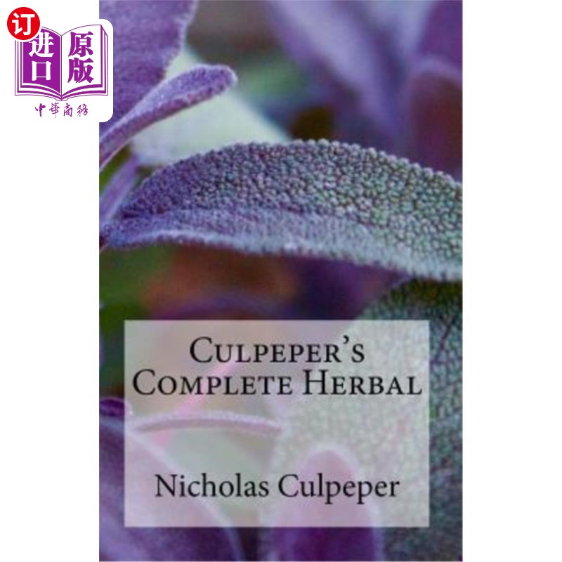 海外直订Culpeper's Complete Herbal 卡佩珀全草药