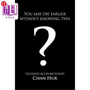 Earlier Die Without Knowing 你可能不知道就早死了？ 海外直订医药图书You This? May
