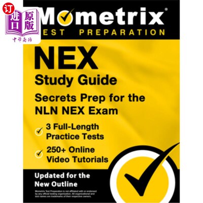 海外直订医药图书Nex Study Guide - 3 Full-Length Practice Tests, 250+ Online Video Tutorials, Sec Nex学习指