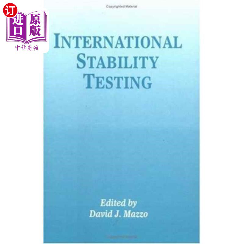 海外直订医药图书International Stability Testing 国际稳定性试验