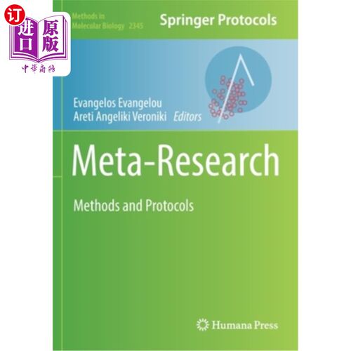 海外直订Meta-Research: Methods and Protocols 元研究:方法和协议