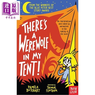 伊兹和朋友们06 英文原版 Werewolf and There 幽默小说 中商原版 Izzy Friends Tent 儿童文学 狼人 帐篷里