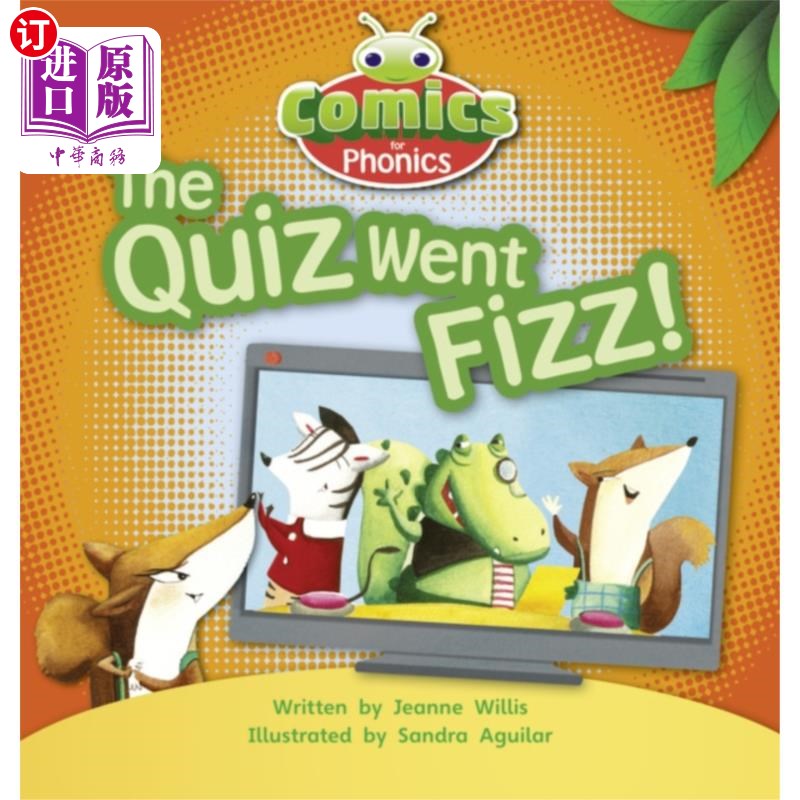 海外直订Bug Club Comics for Phonics Reception Phase 3 Set 07 The Quiz Went Fizz 虫子俱乐部语音接收漫画第3阶段第07集