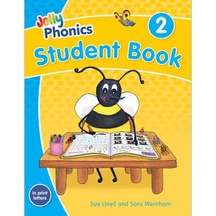 Jolly Phonics Student Book 2 (American English)快乐自然拼读学生用书2(美式英语,彩色版)新版 英文原版【中商原版】