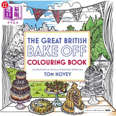 海外直订Great British Bake Off Colouring Book 伟大的英国烘焙比赛着色书