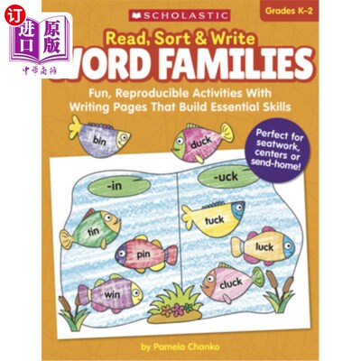 海外直订Read, Sort & Write: Word Families: Fun, Reproducible Activities with Writing Pag 阅读、分类和写作：单词系列