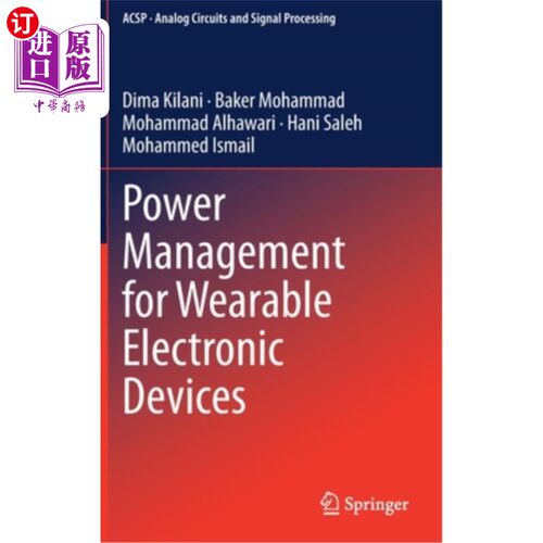 海外直订Power Management for Wearable Electronic Devices 可穿戴电子设备电源管理