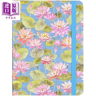预售 睡莲日记 英文原版 Water Lilies Journal Diary Notebook Peter Pauper Press Inc【中商原版】