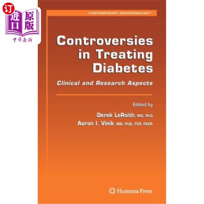 海外直订医药图书Controversies in Treating Diabetes: Clinical and Research Aspects 治疗糖尿病的争议:临床和研究方面