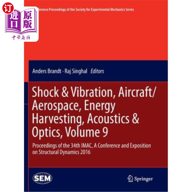 海外直订Shock & Vibration, Aircraft/Aerospace, Energy Harvesting, Acoustics & Optics, Vo 冲击与振动，飞机/航空航天，能