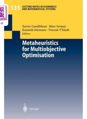 海外直订Metaheuristics for Multiobjective Optimisation 多目标优化的元启发式