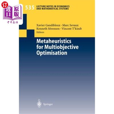 海外直订Metaheuristics for Multiobjective Optimisation 多目标优化的元启发式