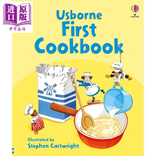 预售 小朋友的烹饪书 First Cookbook 英文原版 儿童食谱绘本读物 赏心悦目的插图 简单易做的美味食谱 进口童书 7岁+【中商原版】