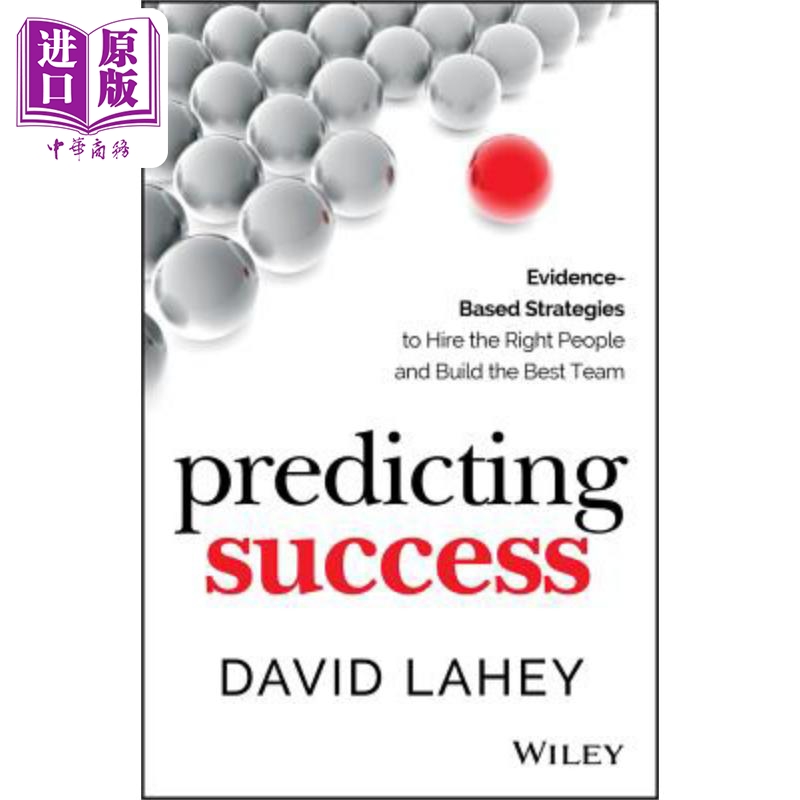 现货 预测成功 Predicting Success 英文原版David Lahey 中商原版