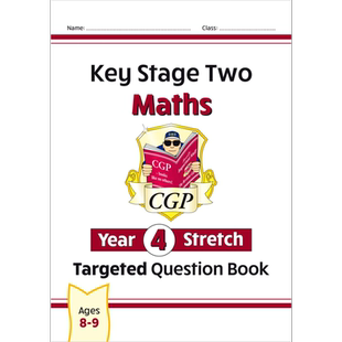 预售 英国CGP KS2 Maths Targeted Question Book: Challenging Maths - Year 4 Stretch【中商原版】