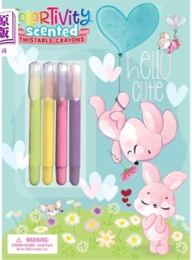 海外直订Hello, Cutie: Colortivity with Scented Twist-Up Crayons 你好，可爱:色彩与香味缠绕蜡笔