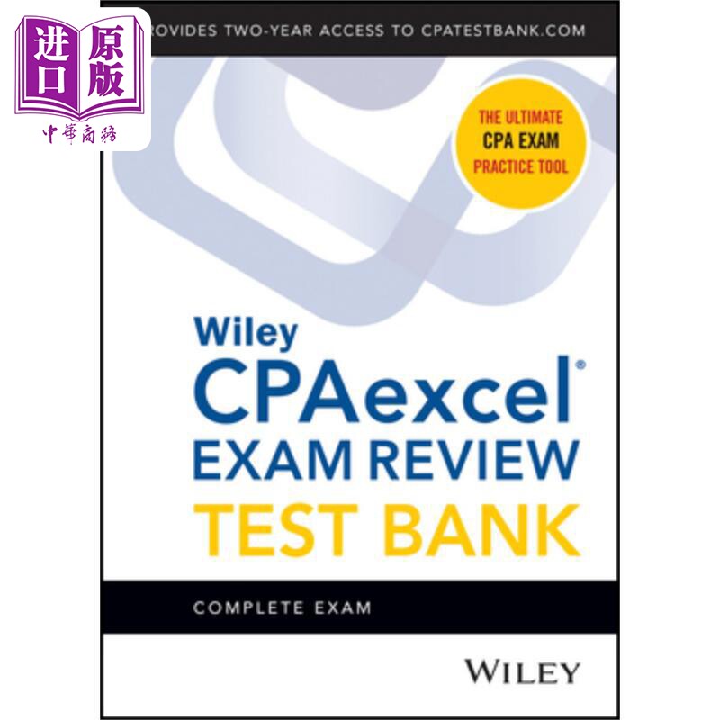 预售 Wiley's CPA 2022考库:完整试题 Wileys CPA 2022 Test Bank: Complete Exam 英文原版 中商原版