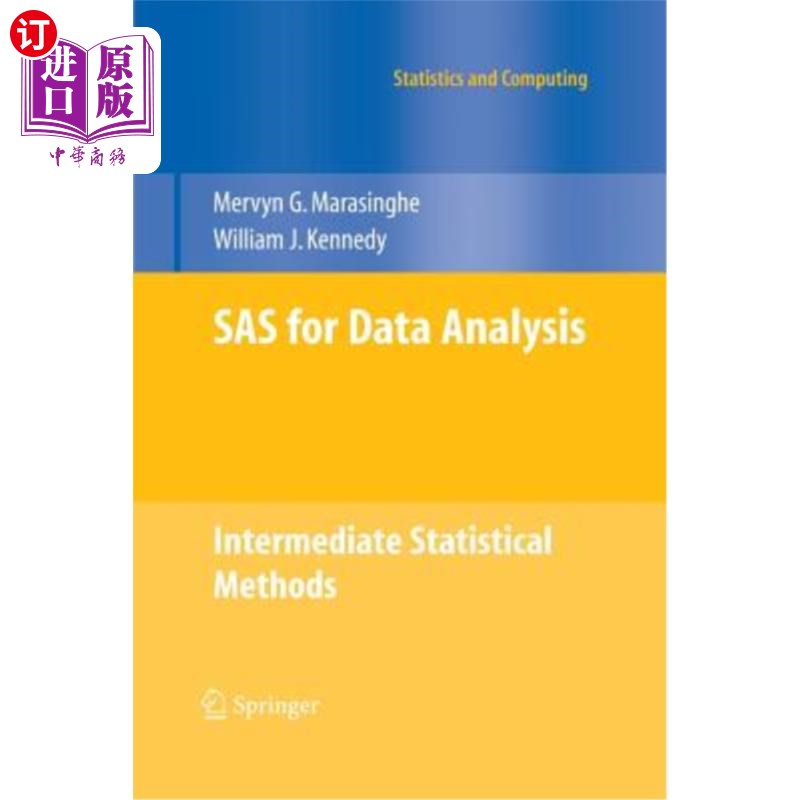 海外直订SAS for Data Analysis: Intermediate Statistical Methods 数据分析SAS：中间统计方法