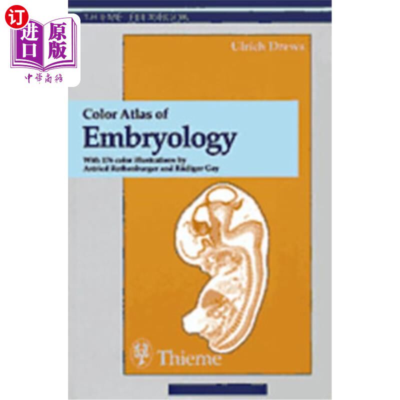 海外直订医药图书Color Atlas of Embryology 胚胎学彩色图谱