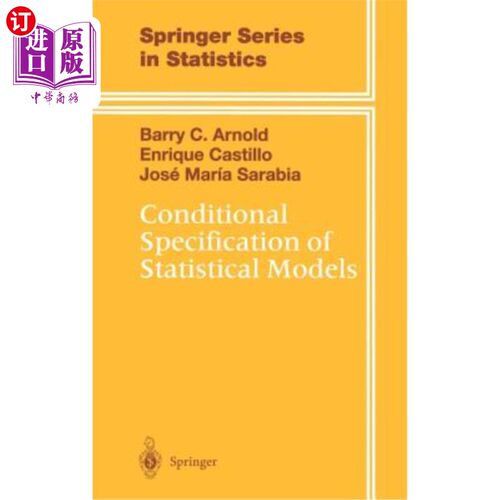 海外直订Conditional Specification of Statistical Models 统计模型的条件说明
