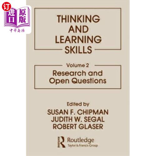 海外直订Thinking and Learning Skills 思考和学习技能