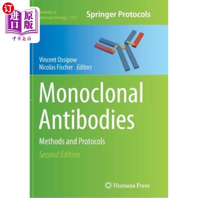 海外直订医药图书Monoclonal Antibodies: Methods and Protocols 单克隆抗体：方法和方案