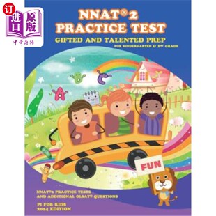 for and Test 海外直订Gifted Kindergarten wit NNAT Grade Talented 天才和天才：幼儿园和一年级 Practice 1st Prep