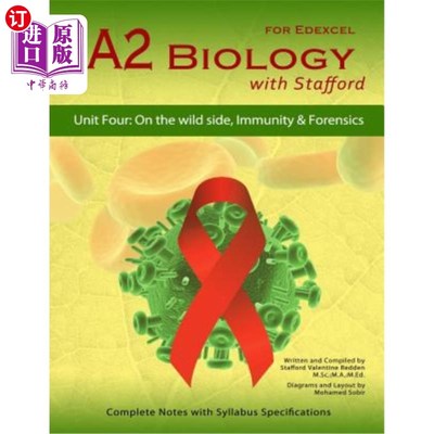 海外直订A2 Biology With Stafford: Unit 4: On The Wild Side, Immunity & Forensics