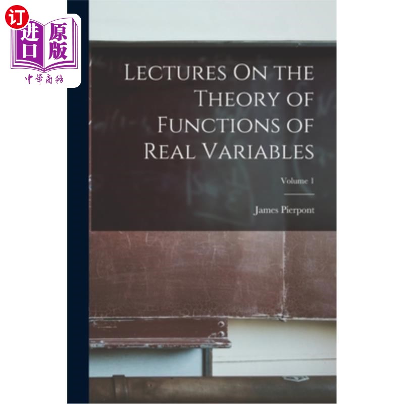 海外直订Lectures On the Theory of Functions of Real Variables; Volume 1 实变量函数理论讲座卷1