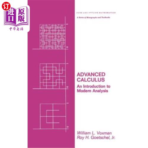 海外直订Advanced Calculus: An Introduction to Modern Analysis 高等微积分：现代分析导论