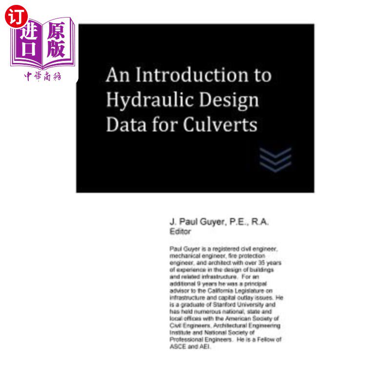 海外直订An Introduction to Hydraulic Design Data for Culverts 涵洞水力设计资料简介“,