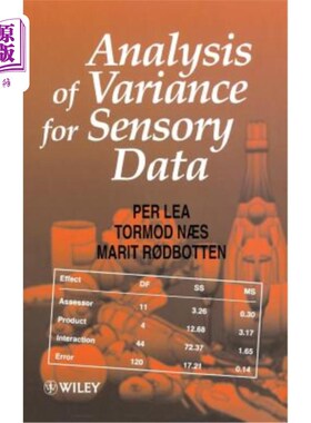 海外直订Analysis of Variance for Sensory Data 感官数据方差分析