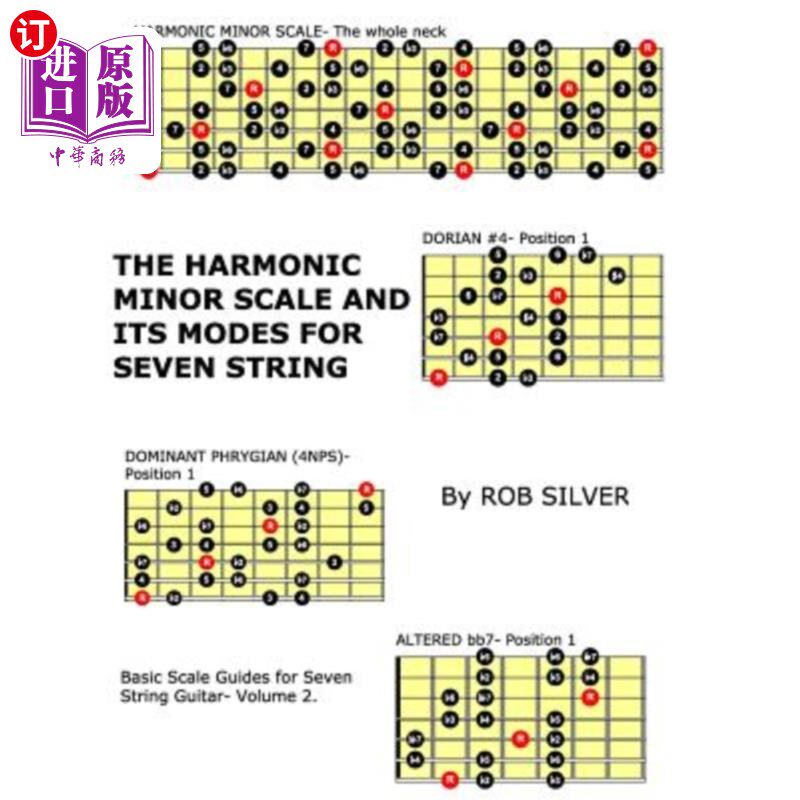 海外直订The Harmonic Minor Scale and its Modes for Seven String Guitar 七弦吉他的和声小调音阶及其调式