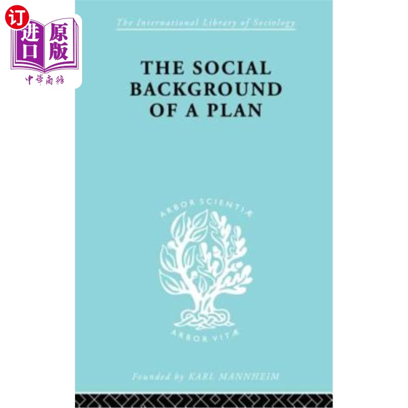 海外直订The Social Background of a Plan: A Study of Middlesbrough 计划的社会背景:米德尔斯堡研究