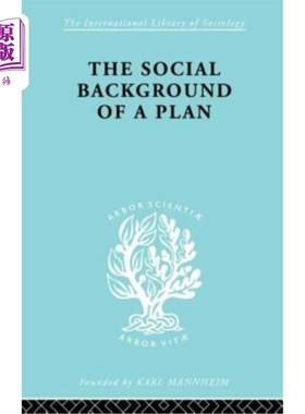 海外直订The Social Background of a Plan: A Study of Middlesbrough 计划的社会背景:米德尔斯堡研究