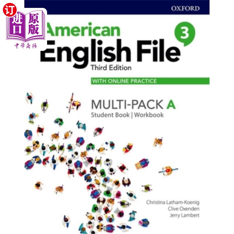 海外直订American English File Level 3 Student Book/Workbook Multi-Pack a with Online Pra 美国英语档案三级学生用书/
