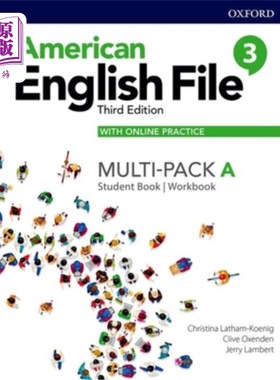 海外直订American English File Level 3 Student Book/Workbook Multi-Pack a with Online Pra 美国英语档案三级学生用书/