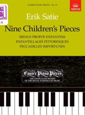 海外直订Nine Children's Pieces (Menus Propos Enfantins, ... 九个孩子的作品(关于孩子的菜单，风景如画的孩子，不受欢迎