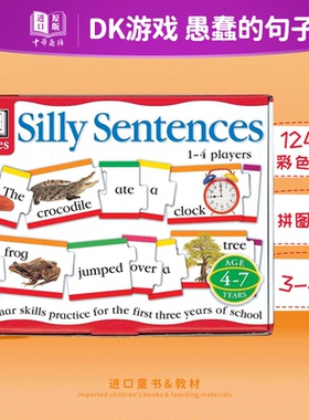 预售 DK Games DK游戏愚蠢的句子书Silly Sentences Book Supplement亲子英语学习英文语法句子游戏卡片 英文原版3-6岁中商原版进?