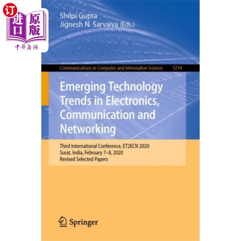 海外直订Emerging Technology Trends in Electronics, Commu... 电子，通信和的新兴技术趋势