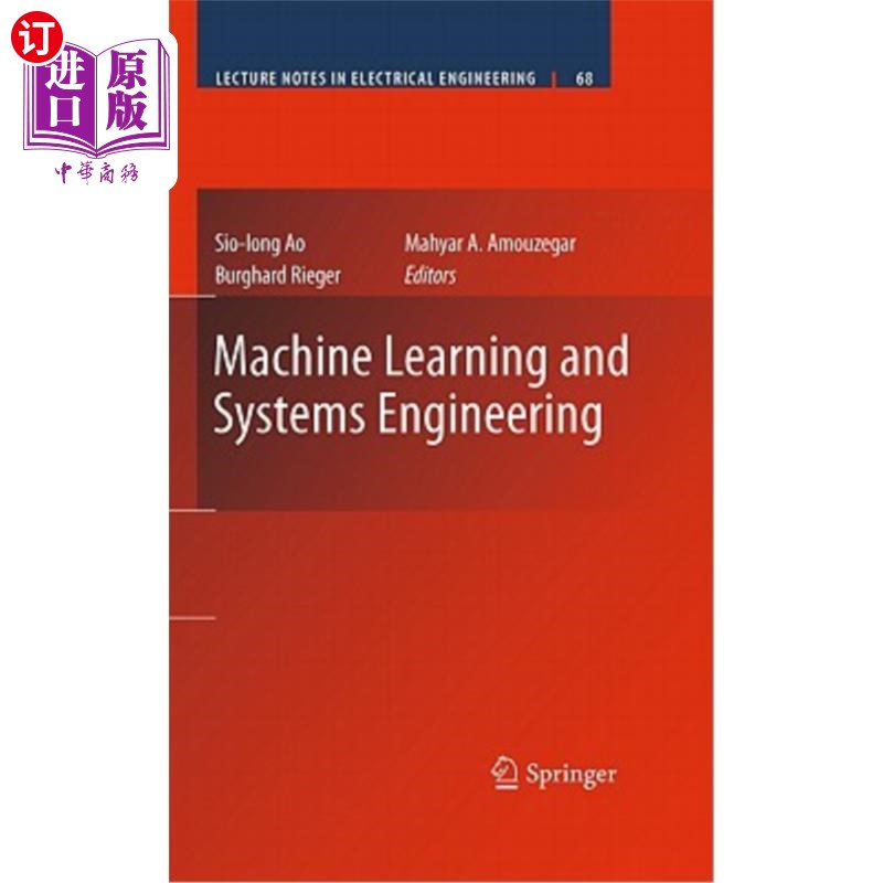 海外直订Machine Learning and Systems Engineering 机器学习与系统工程