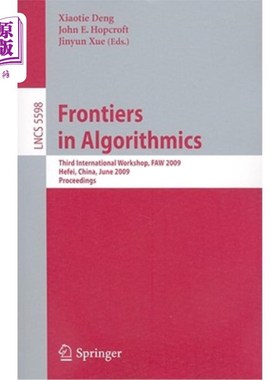 海外直订Frontiers in Algorithmics 算法前沿