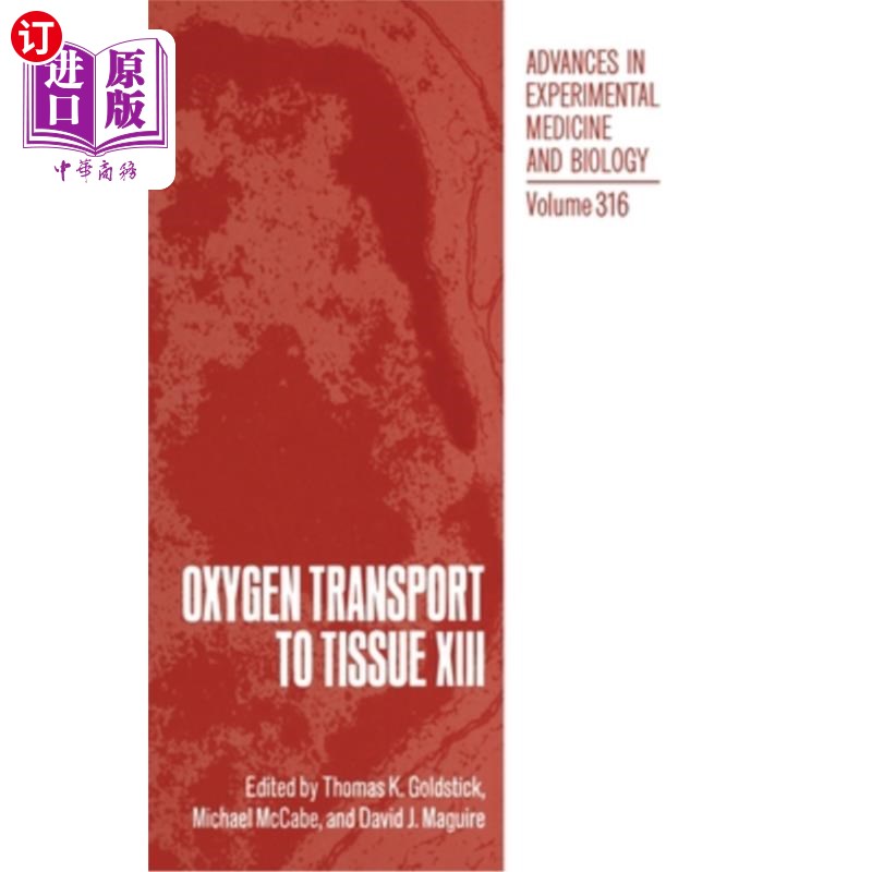 海外直订Oxygen Transport to Tissue XIII 向组织输送氧气