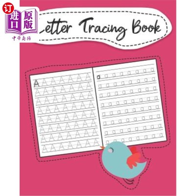 海外直订Letter Tracing Book: Learn How to Write Alphabet A to Z Uppercase and Lowercase  字母追踪书：学习如何书写字