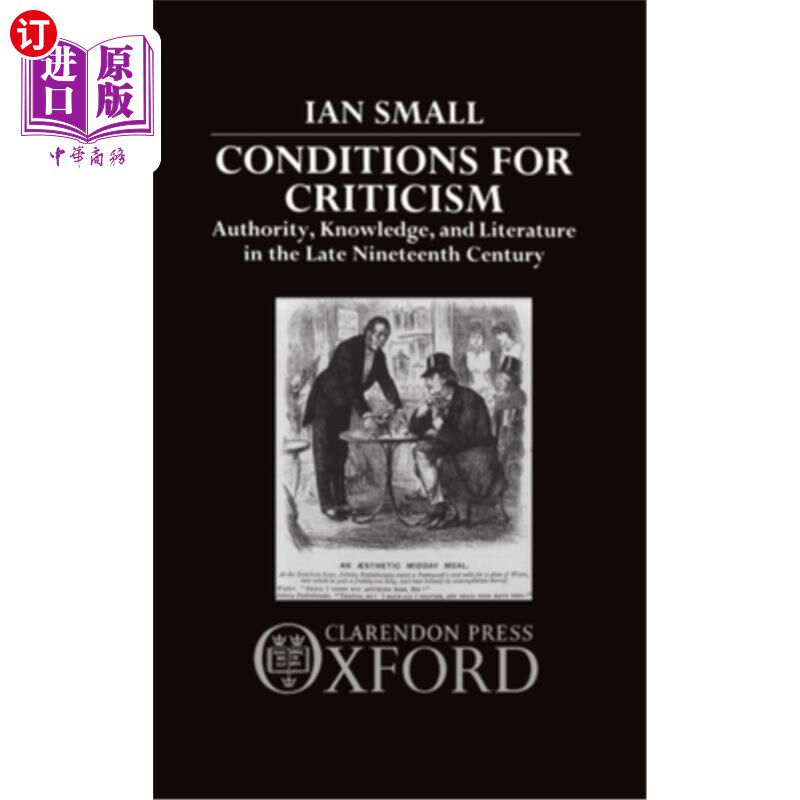 海外直订Conditions for Criticism 条件的批评